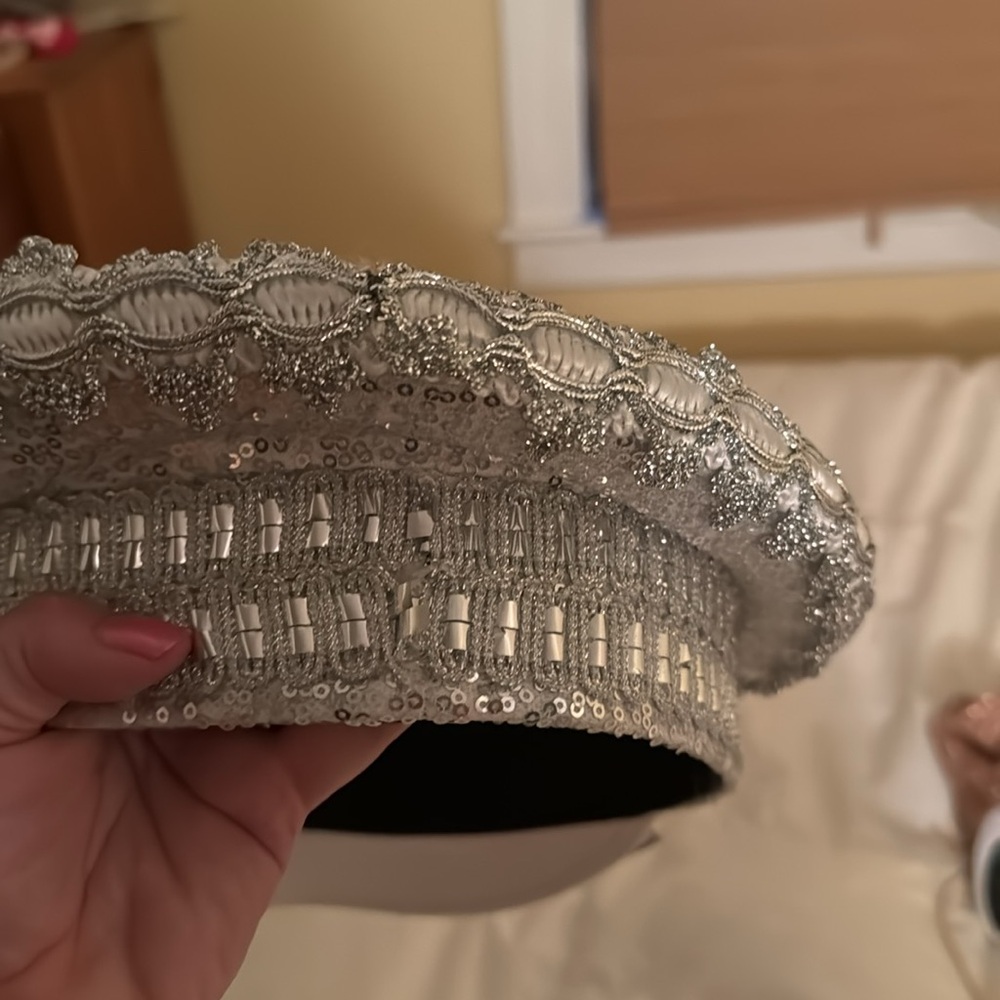 Sparkly Statement Steampunk Bride Hat - image 3